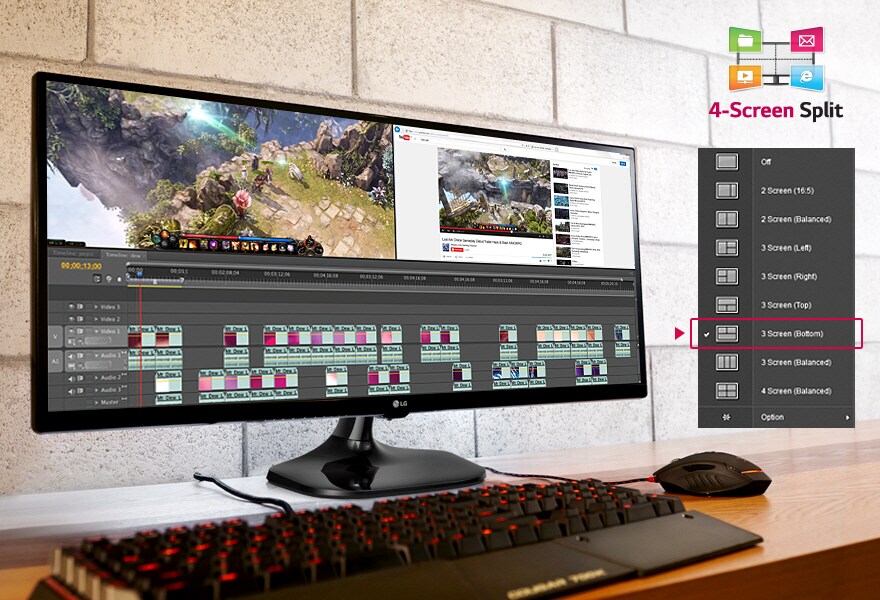 VOUS DEVEZ TRAVAILLER ? N'EST-CE PAS AUSSI POUR CELA QUE VOUS AVEZ UN ÉCRAN 21:9 ULTRAWIDE ? 	